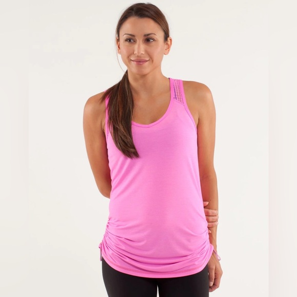 Lululemon pow Pink Light Run: Tie and Fly Tank - Picture 1 of 7